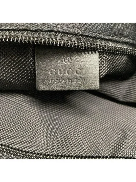 Gucci Shoulder Bag GG Pattern Black Leather - Picture 7 of 9